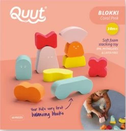 Quut Foam Balanceerspel Blokki Coral Pink